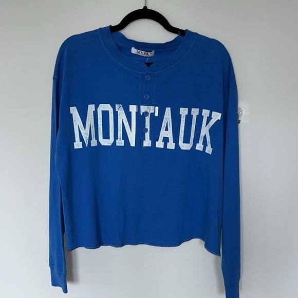 Letluv Montauk Henley Sweatshirt NWT - Picture 5 of 6